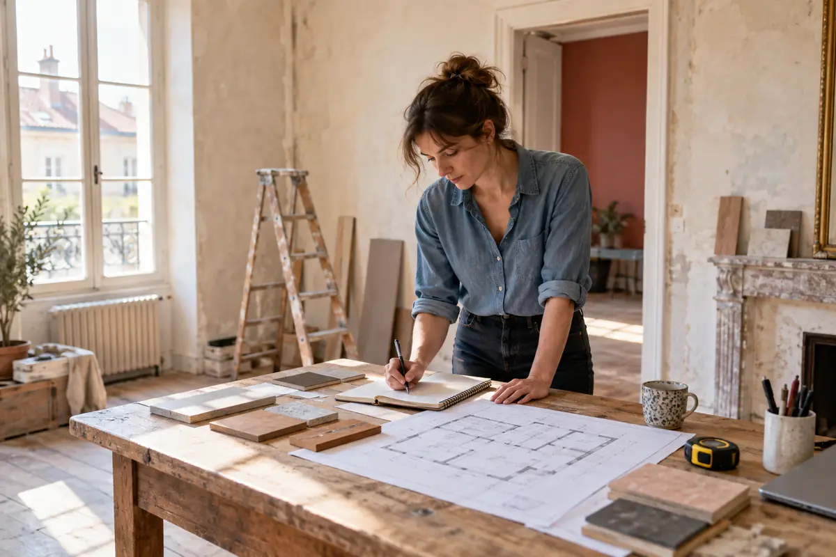 Illustration de la préparation d’une intervention dans le logement