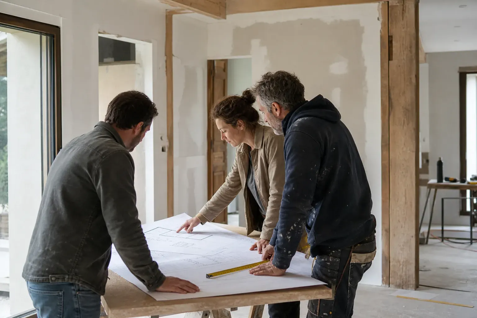 Coordination des intervenants pendant un chantier de rénovation